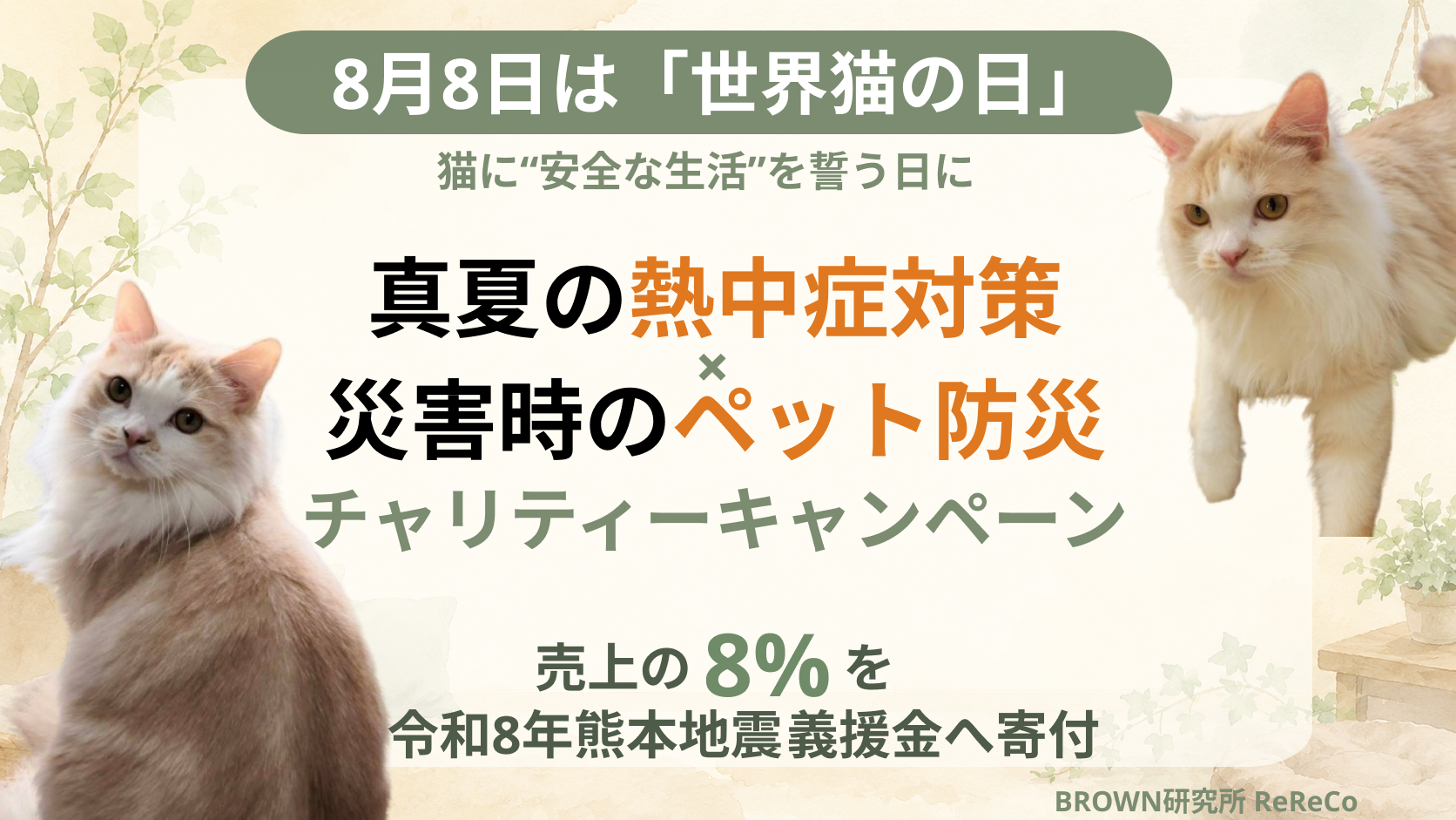 世界猫の日 チャリティキャンペーン バナー